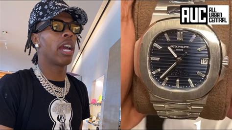 lil baby fake watch buster|lil baby patek philippe.